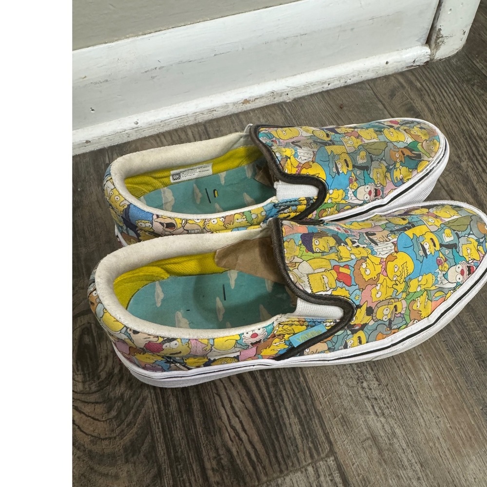 Vans x The Simpsons Classic Slip-On Cast Springfield Multi Color Sneakers Women - Picture 4 of 9